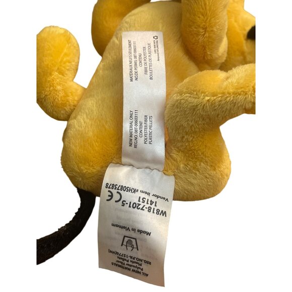 Disney Store Genuine Original Pluto Plush Stuffed Animal Toy Laying Down 8" - Picture 4 of 4